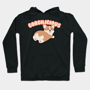 Corgilicious Corgi Dog - Cute Cartoon Pup Hoodie